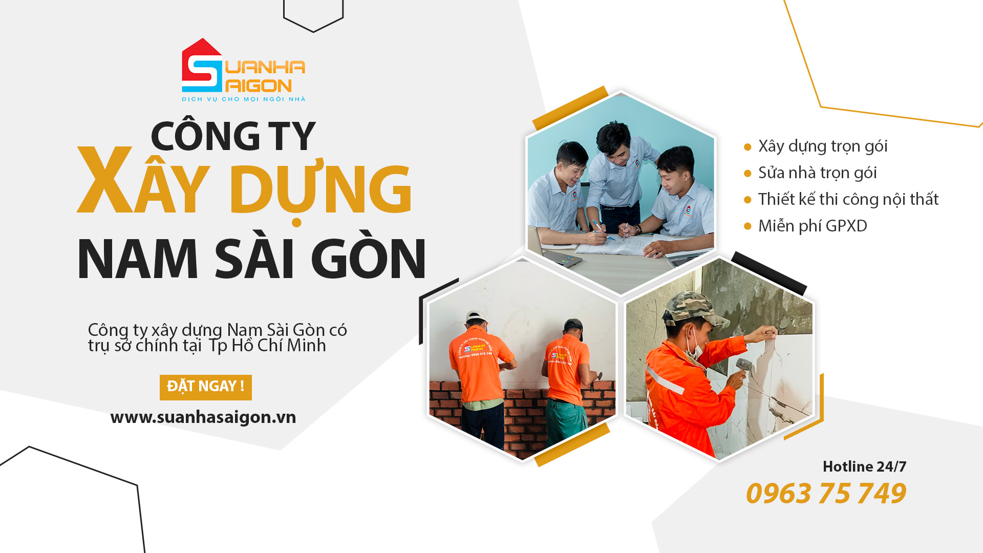 CÔNG TY XÂY DỰNG NAM SÀI GÒN CHUYÊN THI CÔNG VÀ THIẾT KẾ CÔNG TRÌNH TẠI KHU VỰC PHÍA NAM
